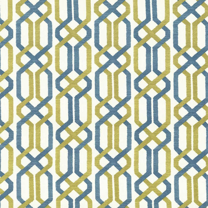 Maze Fret Split Pea by Kasmir Designer Fabric See sample 100% Cotton
 USA 15,000 Wyzenbeek Double Rubs </p><p>Repeat: Horizontal: 13 4/8 inches and Vertical: 9 inches 54 - Swanky Fabrics -