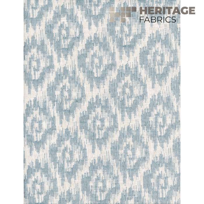Meadows Aegean by Heritage Fabric - 66% Polyester; 34% Cotton India 18,000 Horizontal: 3.5 and Vertical: 3.5 54" - Fabric Carolina -