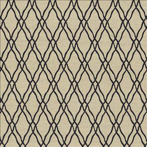 Kasmir Fabric Meander Trellis Black