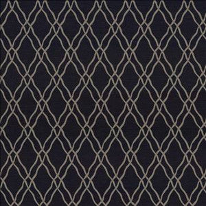 Kasmir Fabric Meander Trellis Charcoal