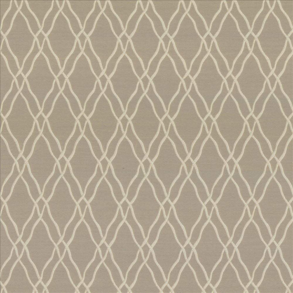 Meander Trellis Flax by Kasmir Designer Fabric 5066 100% Polyester
 CHINA </p><p>Repeat: Horizontal: 3 4/8 inches and Vertical: 7 6/8 inches 56 - 57 - Swanky Fabrics -