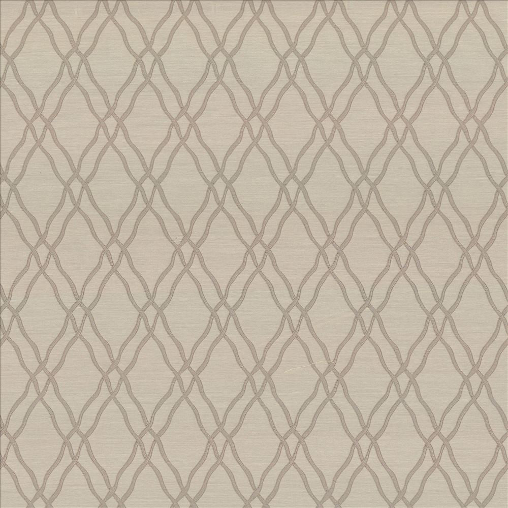Meander Trellis Linen by Kasmir Designer Fabric 5066 100% Polyester CHINA 15,000 Wyzenbeek Double Rubs Horizontal: 3 4/8 inches and Vertical: 7 6/8 inches 56 - 57 - Swanky Fabrics -