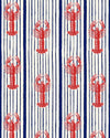 Mind the Gap Wallpaper Mind The Gap   MEDITERRANEAN LOBSTERS White   (WP30065)