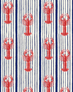 Mind the Gap Wallpaper Mind The Gap   MEDITERRANEAN LOBSTERS White   (WP30065)