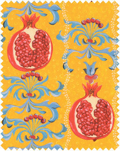 Mind the Gap Fabric Mind The Gap   MELAGRANATA Limone Cotton Satin (FB00125)