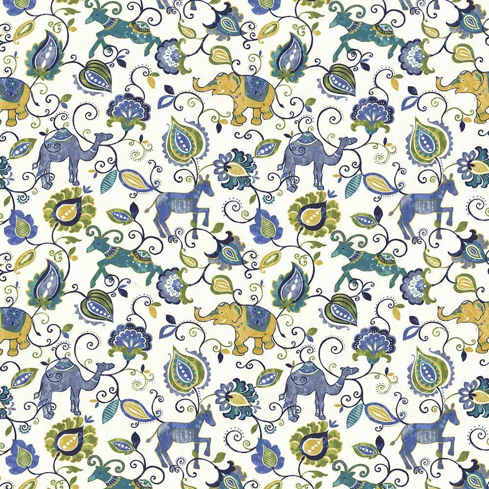 Menagerie Starlight by Kasmir Designer Fabric 1436 100% Cotton
 INDONESIA 15,000 Wyzenbeek Double Rubs </p><p>Repeat: Horizontal: 27 inches and Vertical: 27 inches 54 - Swanky Fabrics -