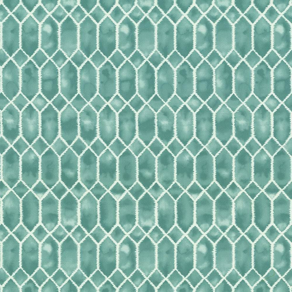 Meritage Teal by Kasmir Designer Fabric 5073 100% Cotton INDIA 15,000 Wyzenbeek Double Rubs Horizontal: 9 inches and Vertical: 27 inches 54 - Swanky Fabrics -