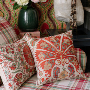 Mind the Gap Pillow Mind The Gap MEROS SUZANI Silk Embroidered Cushion (LC40164)