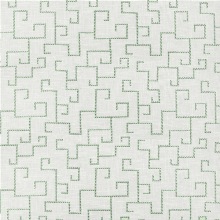 Methodology Spa by Kasmir Designer Fabric 1470 55% Linen
45% Rayon
 CHINA Not Tested </p><p>Repeat: Horizontal: 12 4/8 inches and Vertical: 12 6/8 inches 56 - Swanky Fabrics -