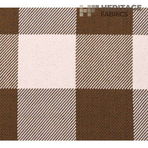 Roth & Tompkins Fabric Metro Check Chocolate