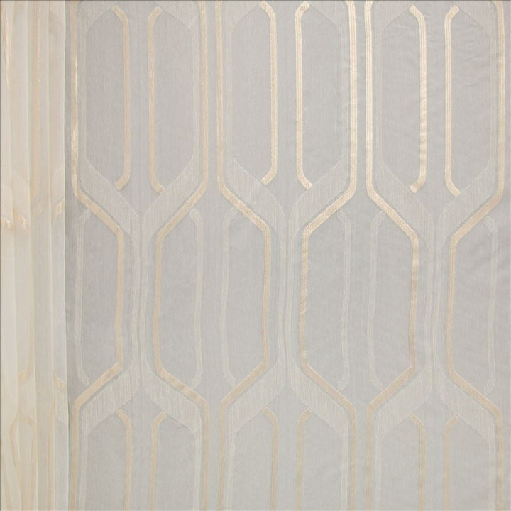 Mina Champagne by Kasmir Designer Fabric See sample 100% Polyester
 TURKEY Not Tested </p><p>Repeat: Horizontal: 9 inches and Vertical: 22 4/8 inches 118 - Swanky Fabrics -