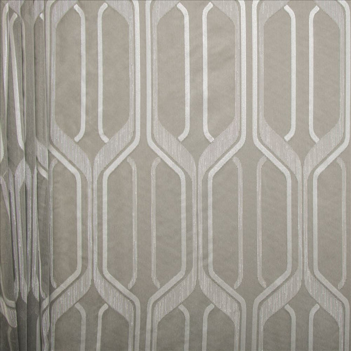 Mina Smoke by Kasmir Designer Fabric See sample 100% Polyester
 TURKEY Not Tested </p><p>Repeat: Horizontal: 9 inches and Vertical: 22 4/8 inches 118 - Swanky Fabrics -
