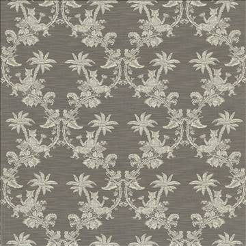 Ming Garden Driftwood by Kasmir Designer Fabric 1433 66% Rayon 34% Polyester USA 42,000 Wyzenbeek Double Rubs H: 27 inches, V: 26 6/8 inches 55 - 56 - Swanky Fabrics - Kasmir