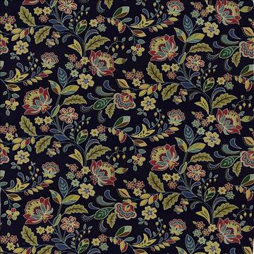 Mon Ami Midnight by Kasmir Designer Fabric 5065 100% Cotton PAKISTAN 15,000 Wyzenbeek Double Rubs H: 54.00 inches, V: 25 2/8 inches 54 - 55 - Swanky Fabrics - Kasmir