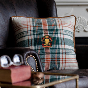 Mind the Gap Pillow Mind The Gap MONTEREY PLAID Wool Cushion (LC40152)