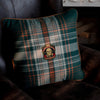 Mind the Gap Pillow Mind The Gap MONTEREY PLAID Green Wool Cushion (LC40155)