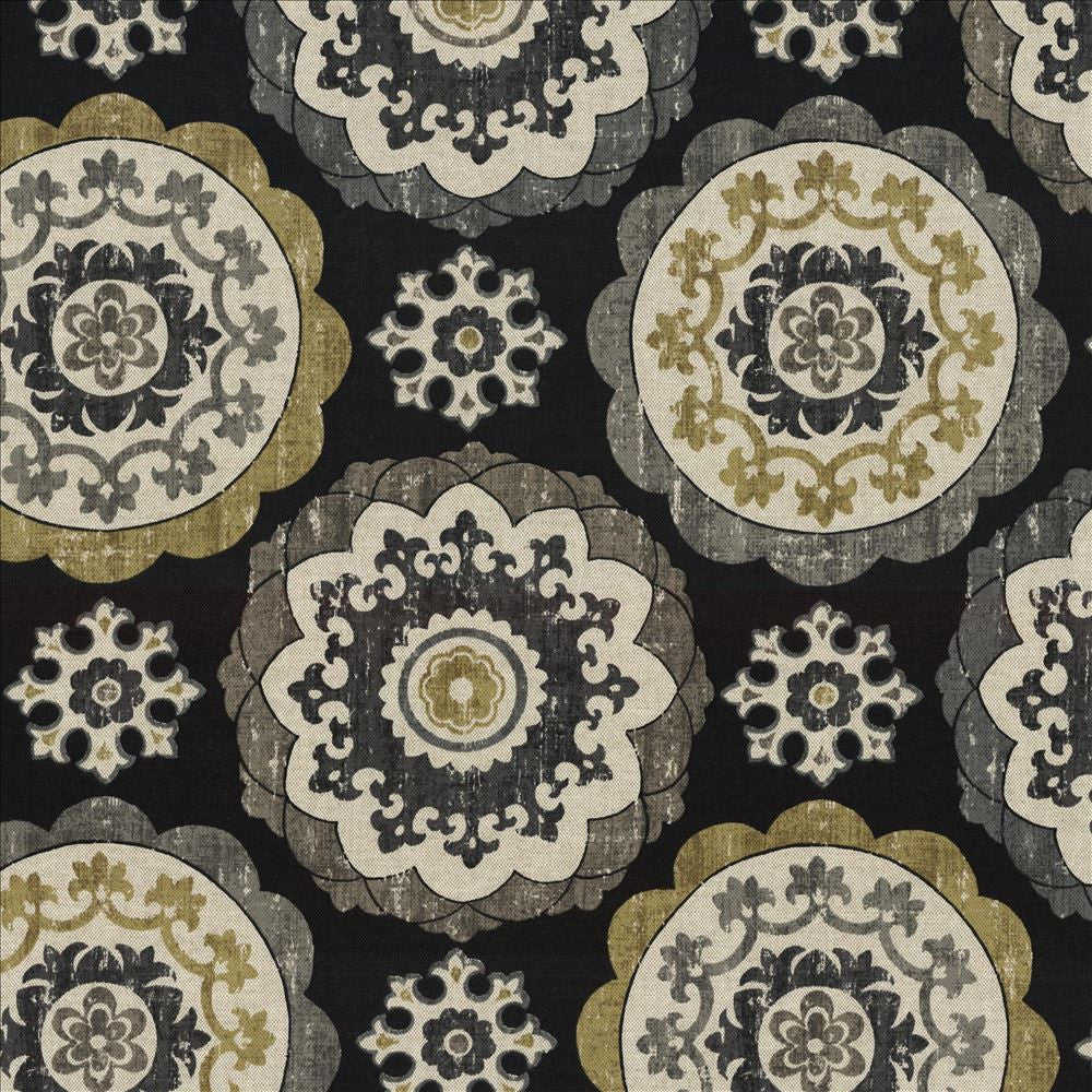 Montezuma Ebony by Kasmir Designer Fabric 5078 89% Cotton
11% Rayon
 TURKEY </p><p>Repeat: Horizontal: 27 inches and Vertical: 27 inches 54 - 55 - Swanky Fabrics -