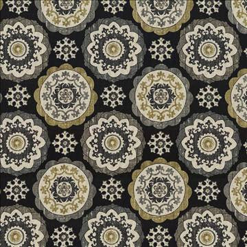 Montezuma Ebony by Kasmir Designer Fabric 5078 89% Cotton 11% Rayon TURKEY 30,000 Wyzenbeek Double Rubs H: 27 inches, V: 27 inches 54 - 55 - Swanky Fabrics - Kasmir