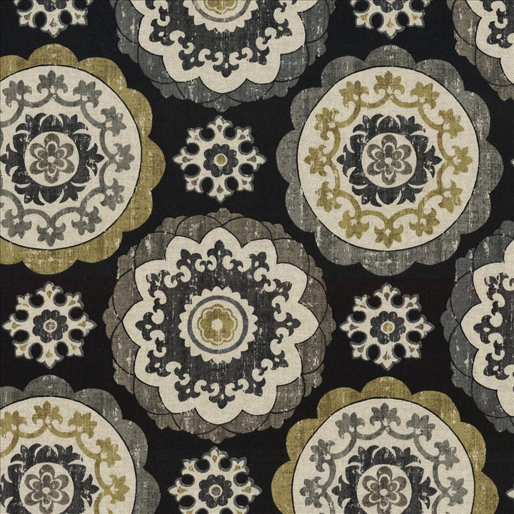 Montezuma Ebony  by Kasmir Designer Fabric 5078 89% Cotton
11% Rayon
 TURKEY 30,000 Wyzenbeek Double Rubs Horizontal: 27 inches and Vertical: 27 inches 54  - Swanky Fabrics -
