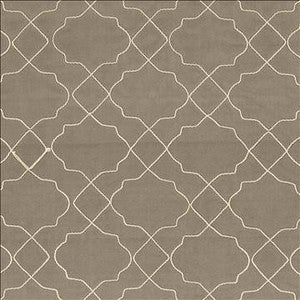 Kasmir Fabric Moroccan Trellis Silver Cloud