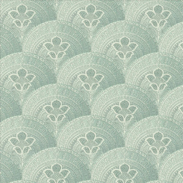 Mosaic Motif Lagoon by Kasmir Designer Fabric 1453 92% Ramie
8% Cotton
 FRANCE 10,000 Martindale Cycles </p><p>Repeat: Horizontal: 12 5/8 inches and Vertical: 12 5/8 inches 59 - Swanky Fabrics -