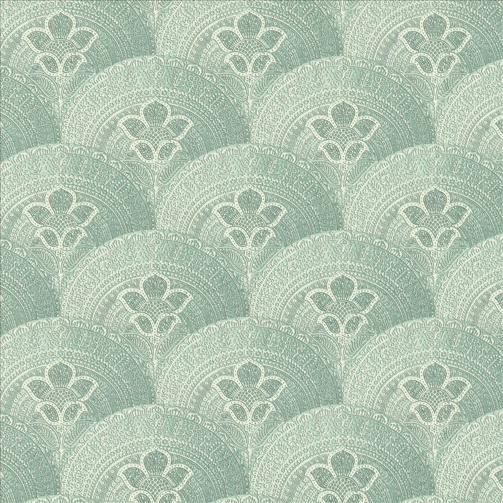 Mosaic Motif Lagoon by Kasmir Designer Fabric See sample 92% Ramie
8% Cotton
 FRANCE 10,000 Martindale Cycles </p><p>Repeat: Horizontal: 12 5/8 inches and Vertical: 12 5/8 inches 59 - Swanky Fabrics -