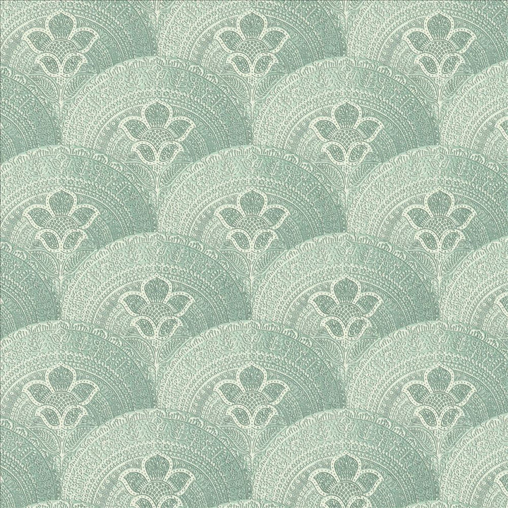 Mosaic Motif Lagoon by Kasmir Designer Fabric See sample 92% Ramie
8% Cotton
 FRANCE 10,000 Martindale Cycles </p><p>Repeat: Horizontal: 12 5/8 inches and Vertical: 12 5/8 inches 59 - Swanky Fabrics -