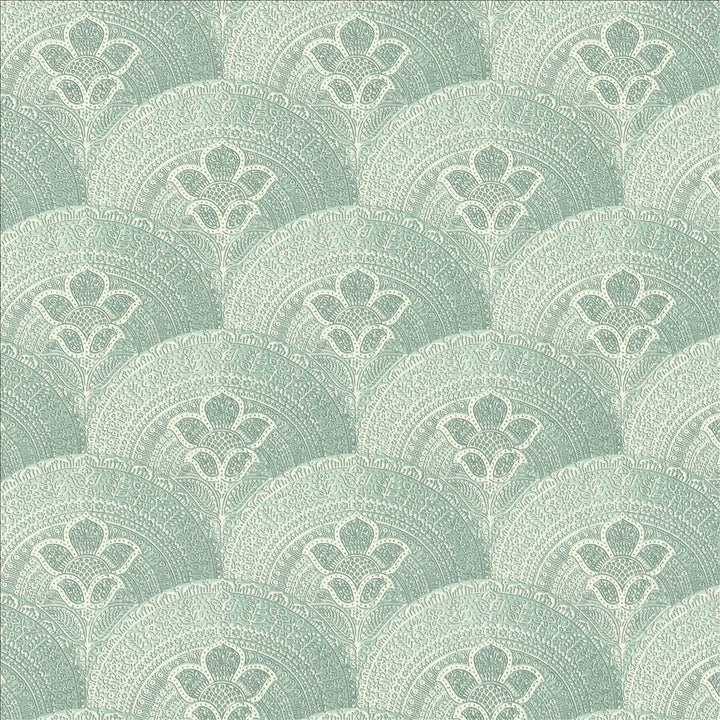Mosaic Motif Lagoon by Kasmir Designer Fabric 1453 92% Ramie
8% Cotton
 FRANCE </p><p>Repeat: Horizontal: 12 5/8 inches and Vertical: 12 5/8 inches 59 - Swanky Fabrics -