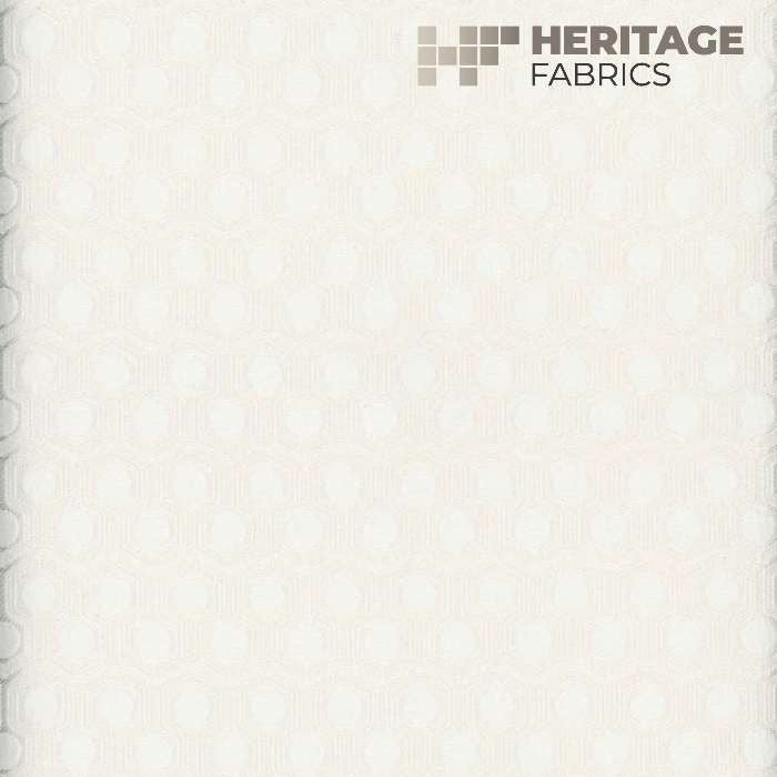 Murray Pearl by Heritage Designer Fabric - 100% Polyester India 3,000 Horizontal: 0.85" and Vertical: 1.5" 54" - Swanky Fabrics -