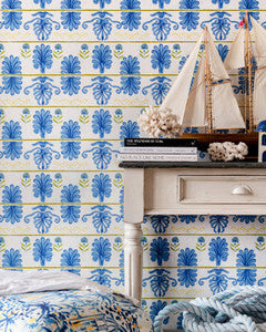 Mind the Gap Wallpaper Mind The Gap   MYKONOS VILLA MOTIF White Sand   (WP30043)