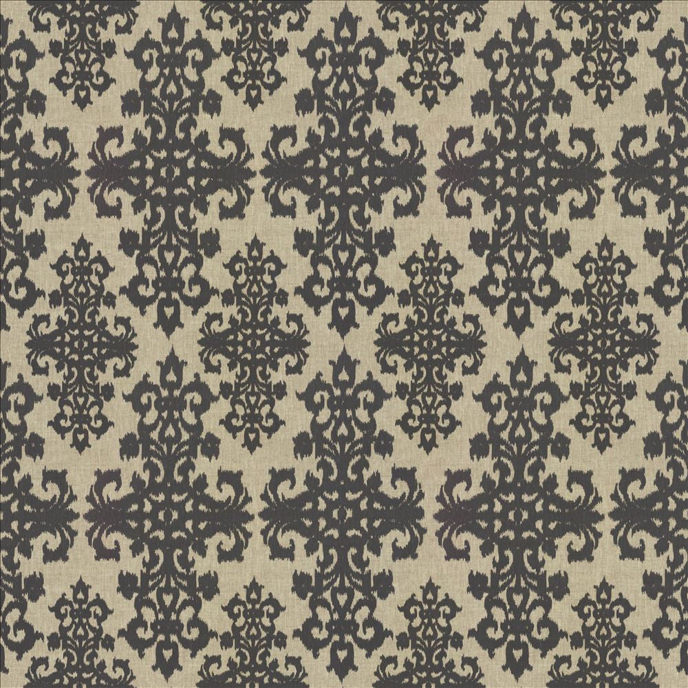 Namaskar Grey by Kasmir Designer Fabric 5113 100% Linen
 POLAND 12,500 Wyzenbeek Double Rubs </p><p>Repeat: Horizontal: 18 inches and Vertical: 36 inches 54 - Swanky Fabrics -