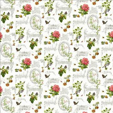 Nature Walk Limestone by Kasmir Designer Fabric 5106 100% Cotton PERU 15,000 Wyzenbeek Double Rubs H: 26 4/8 inches, V: 26 inches 54 - Swanky Fabrics - Kasmir