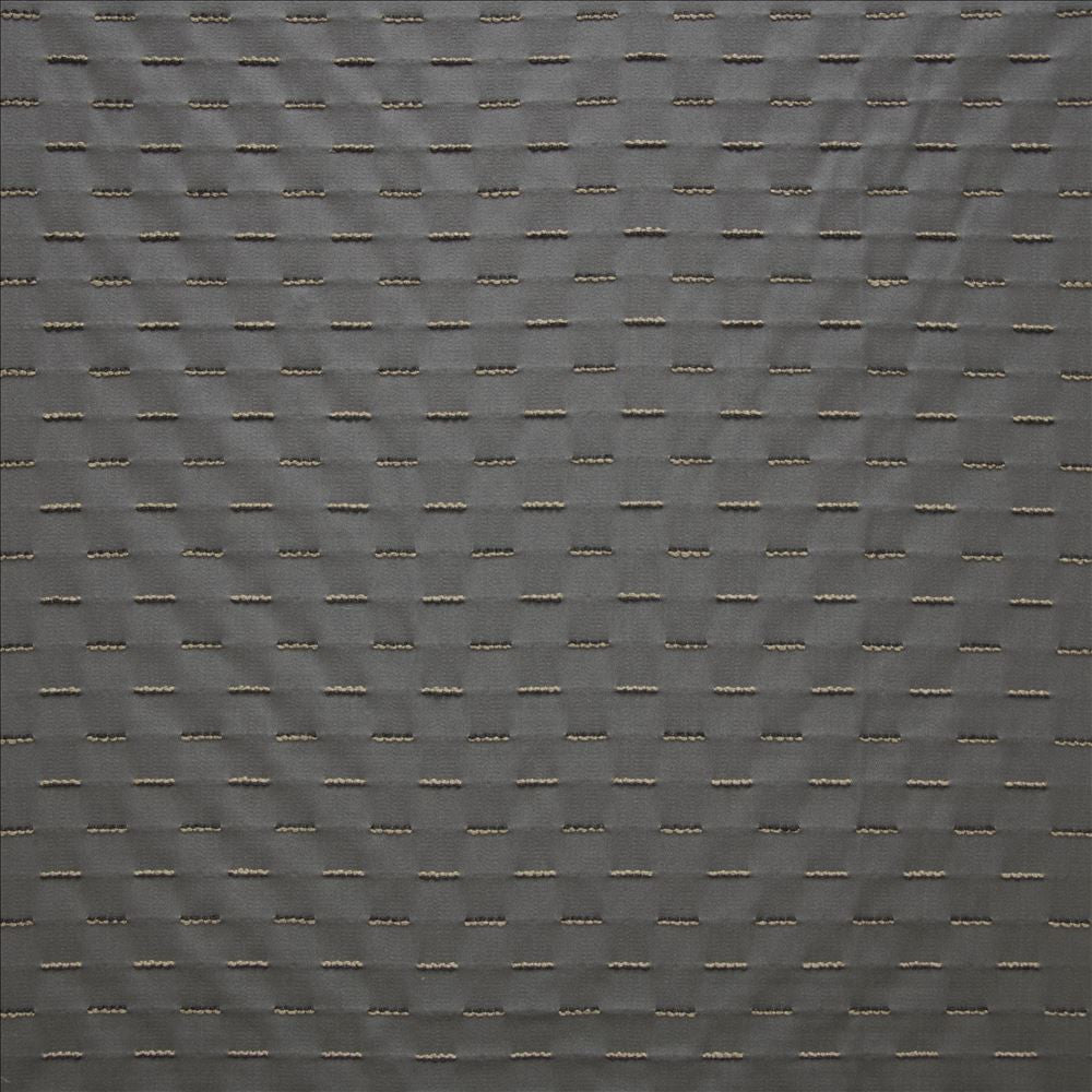 Neo Charcoal by Kasmir Designer Fabric See sample 73% Rayon
27% Polyester
 CHINA 20,000 Wyzenbeek Double Rubs </p><p>Repeat: Horizontal: 1 3/8 inches and Vertical: 1 2/8 inches 55 - Swanky Fabrics -