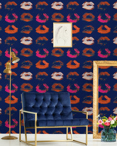 Mind the Gap Wallpaper Mind The Gap   NEON KISS Indigo   (WP20380)