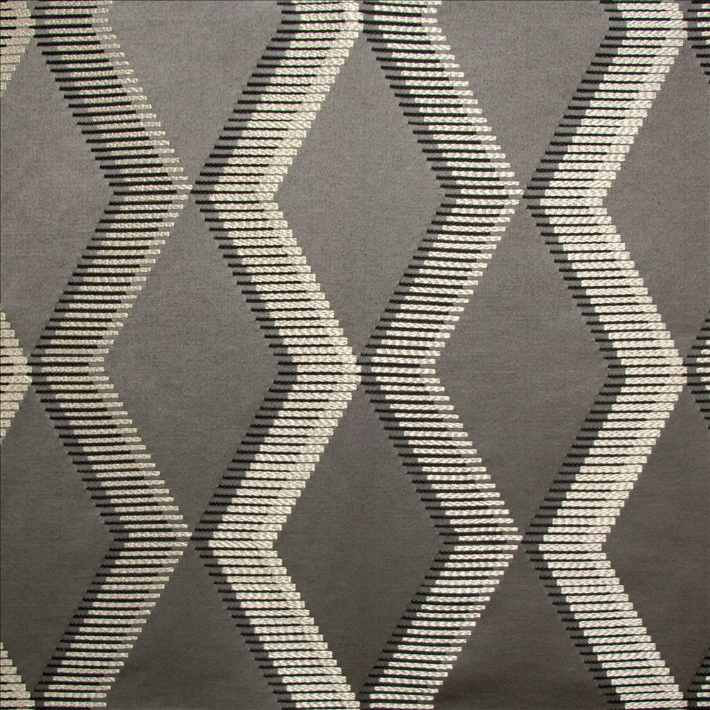 New Haven Pewter by Kasmir Designer Fabric See sample 61% Polyester
39% Cotton
 INDIA 15,000 Wyzenbeek Double Rubs </p><p>Repeat: Horizontal: 7 inches and Vertical: 6 inches 56 - Swanky Fabrics -
