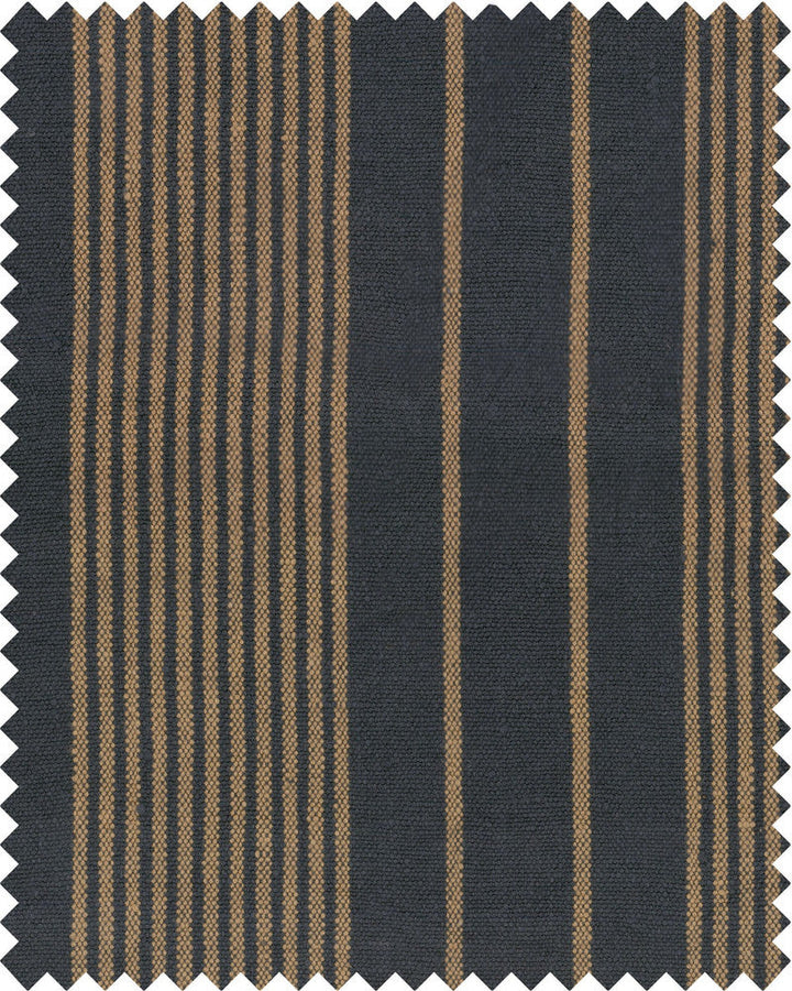 Newport Stripes Heavy Linen by Mind the Gap Designer Fabric WOODSTOCK '69 LIFESTYLE COLLECTION 100% Linen, stonewashed woven fabric Made in Turkey W 50cm x L 60cm / W 19.6in x L 23.6in 59.05in - Swanky Fabrics -