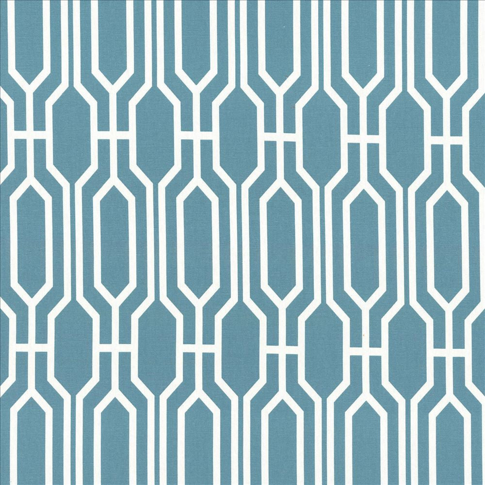 Nickerson Peacock by Kasmir Designer Fabric 5089 100% Cotton USA 30,000 Wyzenbeek Double Rubs Horizontal: 3 3/8 inches and Vertical: 9 inches 54 - Swanky Fabrics -