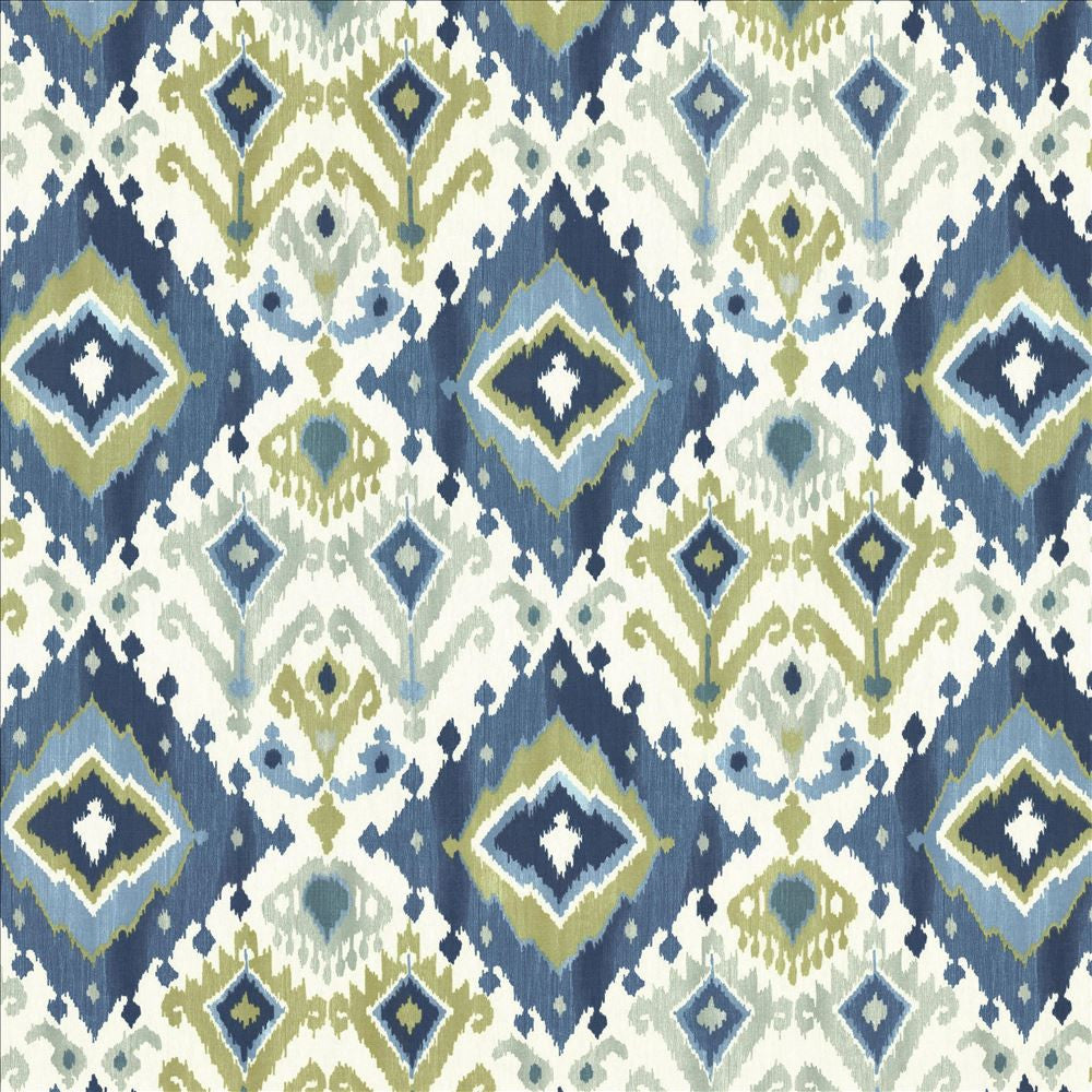 Nomad Seamist by Kasmir Designer Fabric 5081 100% Cotton TURKMENISTAN 15,000 Wyzenbeek Double Rubs Horizontal: 27 inches and Vertical: 27 inches 54 - 55 - Swanky Fabrics -