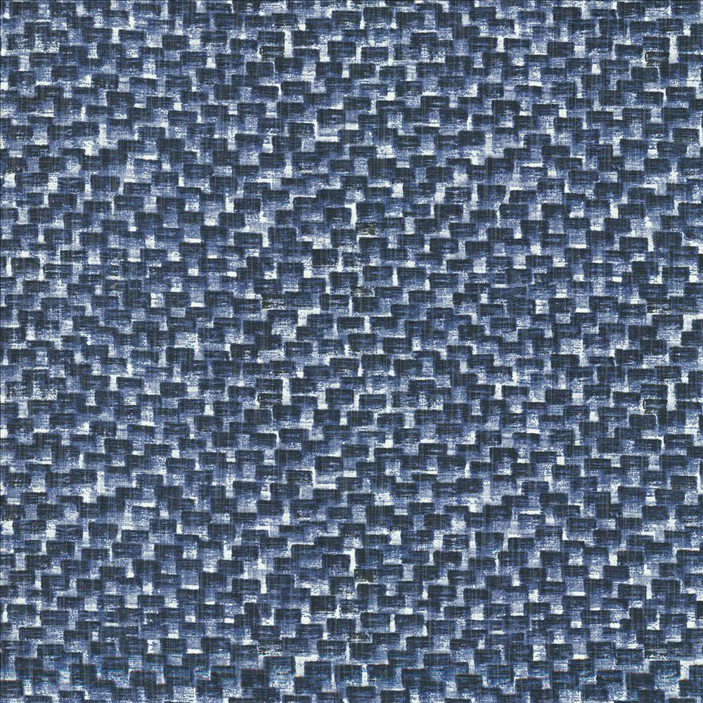 Notion Blue by Kasmir Designer Fabric 1458 54% Cotton
46% Polyester
 CHINA </p><p>Repeat: Horizontal: 9 2/8 inches and Vertical: 8 2/8 inches 57 - Swanky Fabrics -