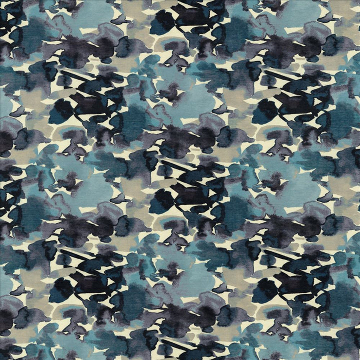 Oakhurst Indigo by Kasmir Designer Fabric 1454 100% Polyester
 CHINA 15,000 Wyzenbeek Double Rubs </p><p>Repeat: Horizontal: 27 4/8 inches and Vertical: 25 inches 54 - Swanky Fabrics -