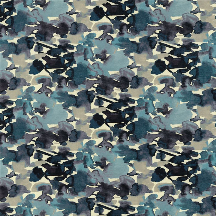 Oakhurst Indigo by Kasmir Designer Fabric 1454 100% Polyester
 CHINA </p><p>Repeat: Horizontal: 27 4/8 inches and Vertical: 25 inches 54 - Swanky Fabrics -