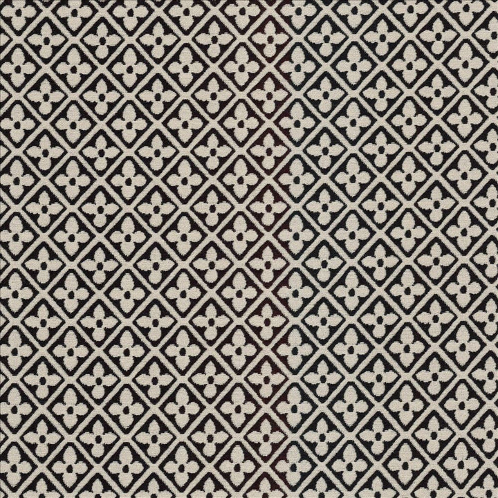 Oakridge Jet by Kasmir Designer Fabric See sample 69% Cotton
31% Polyester
 CHINA 27,000 Wyzenbeek Double Rubs </p><p>Repeat: Horizontal: 1 1/8 inches and Vertical: 1 1/8 inches 55 - Swanky Fabrics -