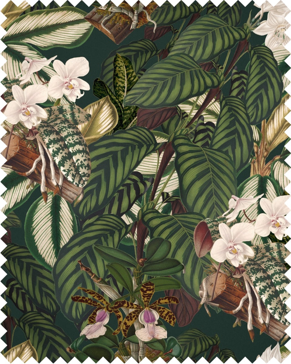 Orchid Bloom linen fabric by Mind the Gap (FB00032), swatch