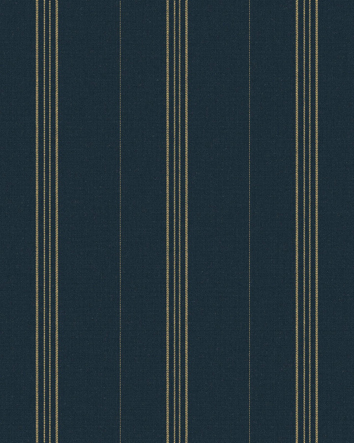Oregon Indigo Wallpaper by Mind the Gap Designer Wallpaper WOODSTOCK '69 LIFESTYLE COLLECTION Satin Matte Made in Europe Paste the wall 1 roll x 20.5 x 10.9 yards - Swanky Fabrics -
