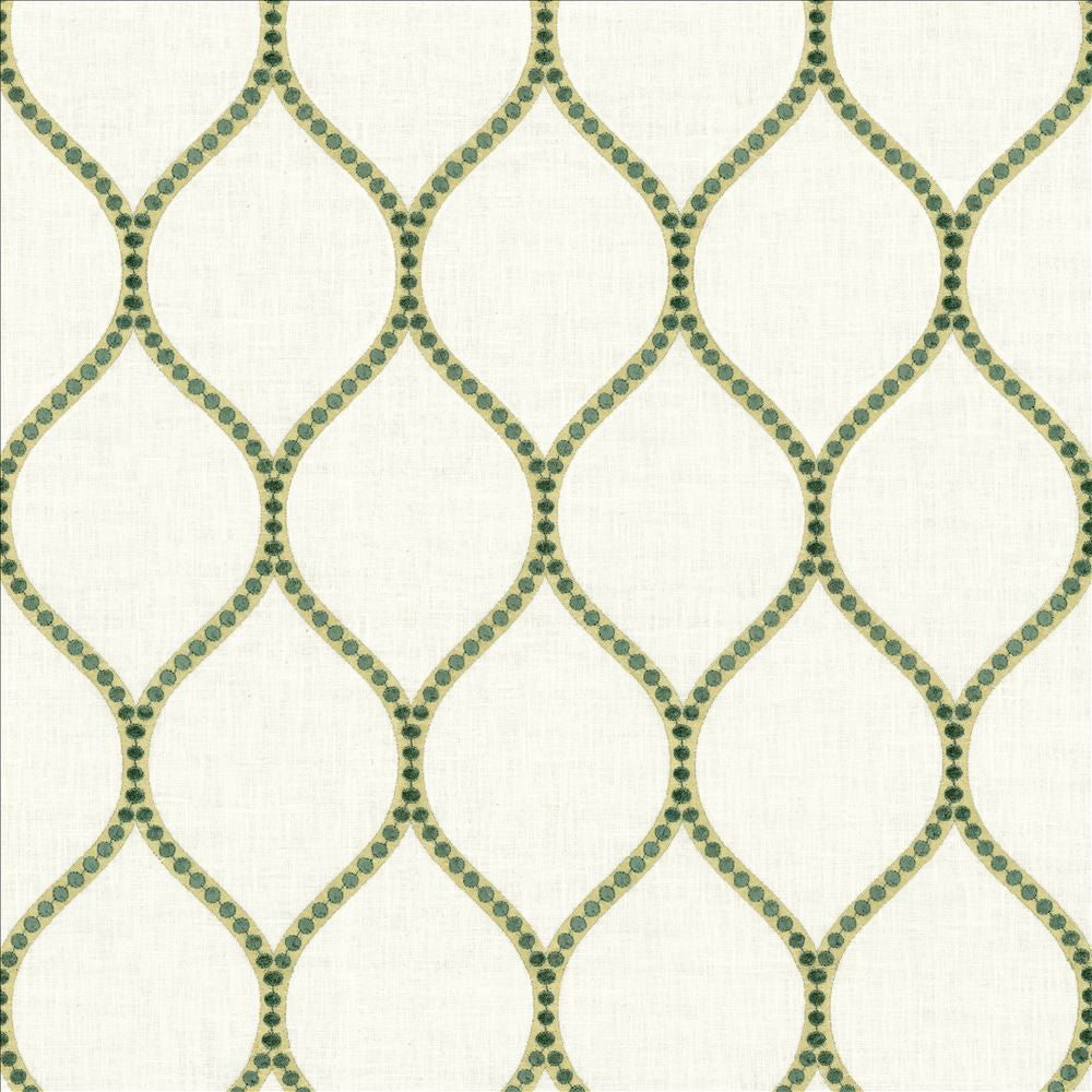 Overlay Teal  by Kasmir Designer Fabric 1464 52% Cotton
26% Rayon
18% Polyester
4% Linen
 INDIA 50,000 Wyzenbeek Double Rubs Horizontal: 4 2/8 inches and Vertical: 7 6/8 inches 54  - Swanky Fabrics -