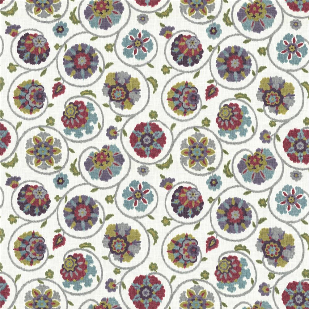 Palampore Garden Summer Day  by Kasmir Designer Fabric 5064 100% Cotton
 USA 15,000 Wyzenbeek Double Rubs Horizontal: 27 inches and Vertical: 27 inches 54  - Swanky Fabrics -