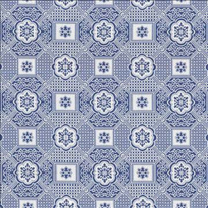 Kasmir Fabric Palatial Maze Blue Jay