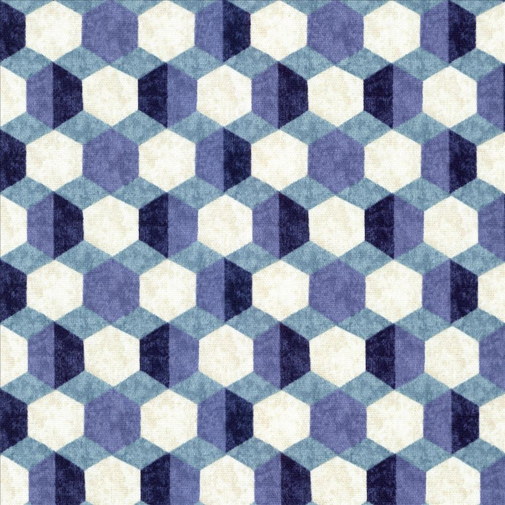 Palazzo Porcelain  by Kasmir Designer Fabric 5088 100% Cotton
 CHINA 51,000 Wyzenbeek Double Rubs Horizontal: 4 4/8 inches and Vertical: 2 5/8 inches 54  - Swanky Fabrics -