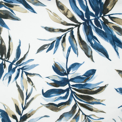 Palmera - Nocturne Blue by Europatex Designer Fabric Palmera 100% Polyester China See Sample Horizontal: N/A and Vertical: N/A 59.00 inches  - Swanky Fabrics -