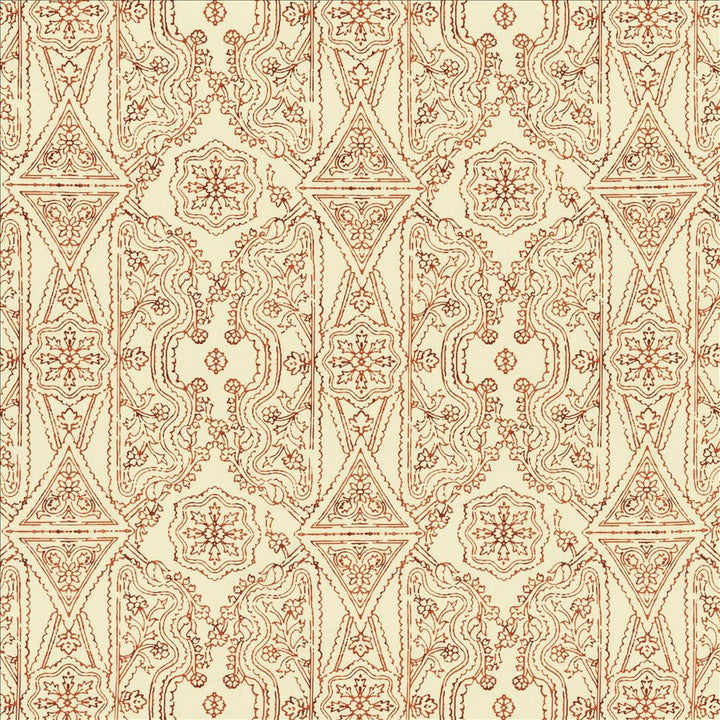 Panwar Burnt Orange by Kasmir Designer Fabric 5155 55% Linen
45% Cotton
 CHINA 15,000 Wyzenbeek Double Rubs </p><p>Repeat: Horizontal: 13 5/8 inches and Vertical: 17 inches 54 - Swanky Fabrics -
